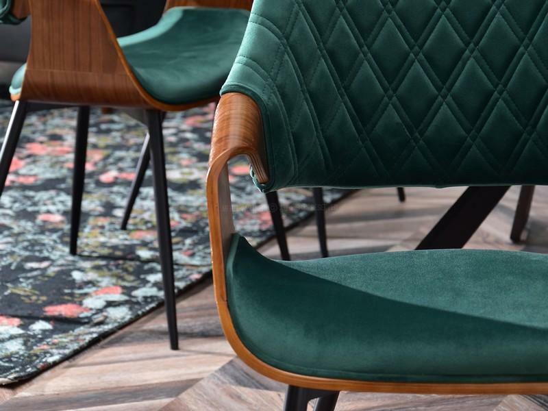 Stolička Rolf K (zelená + čierna)