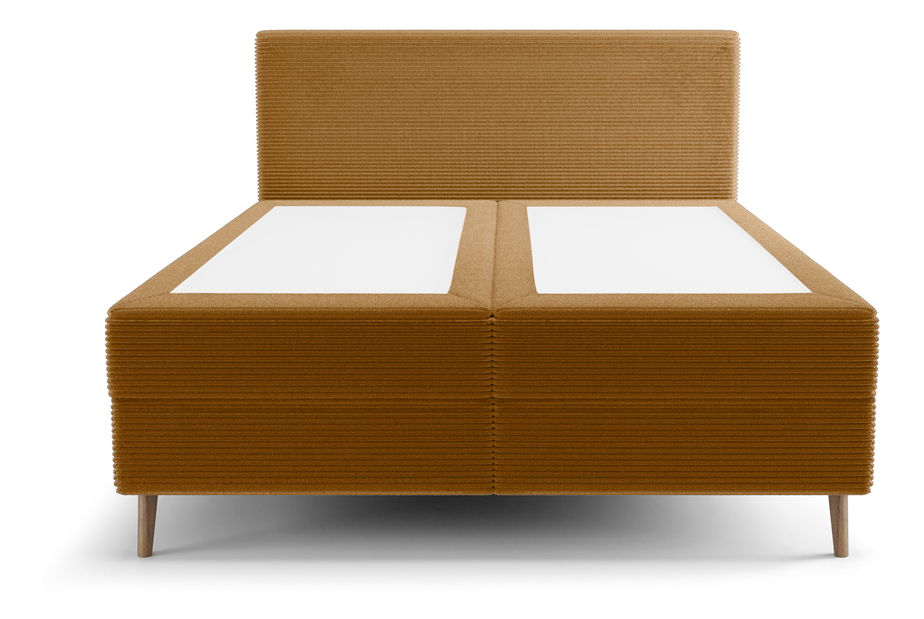 Franciaágy 160 cm Napoli Comfort (karamell) (ágyráccsal, tárolóhellyel)