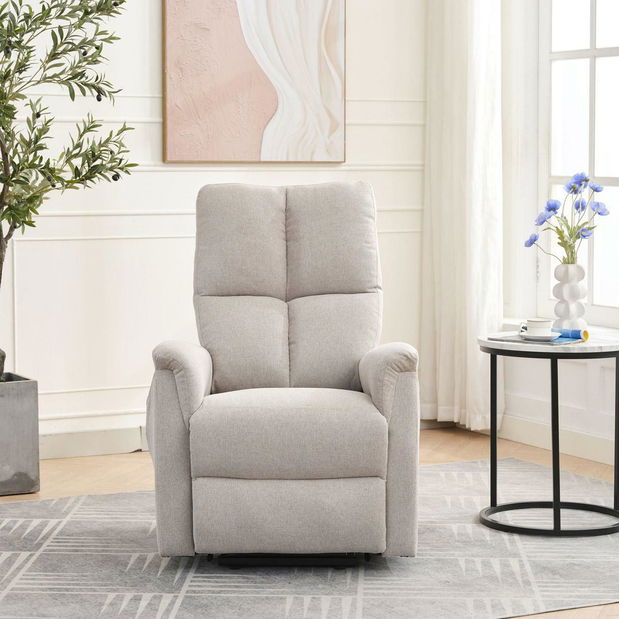 Pozícionáló fotel Tesalureza (krém)