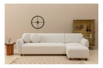 Kutna garnitura Edoletta 1 (D) (bijela)