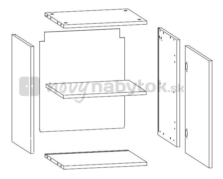 Dulap de perete Moden SFW1D/45