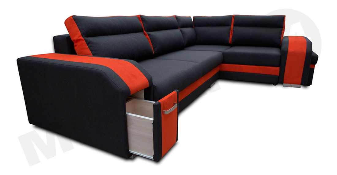 Kutna garnitura Sally (tamnosiva + siva)