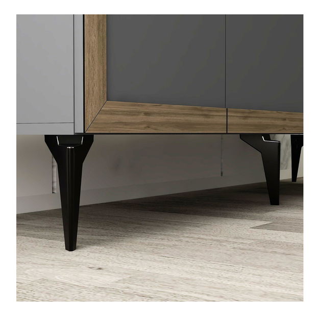 Skrinka Sotema 1 (antracit + orech) 