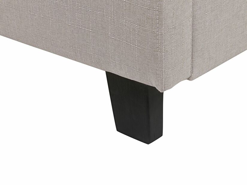 Manželská posteľ 140 cm ROLLA (s roštom) (svetlosivá)