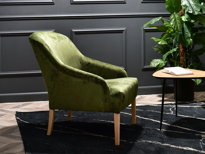 Relax fotel Roseile (zöld + tölgy)