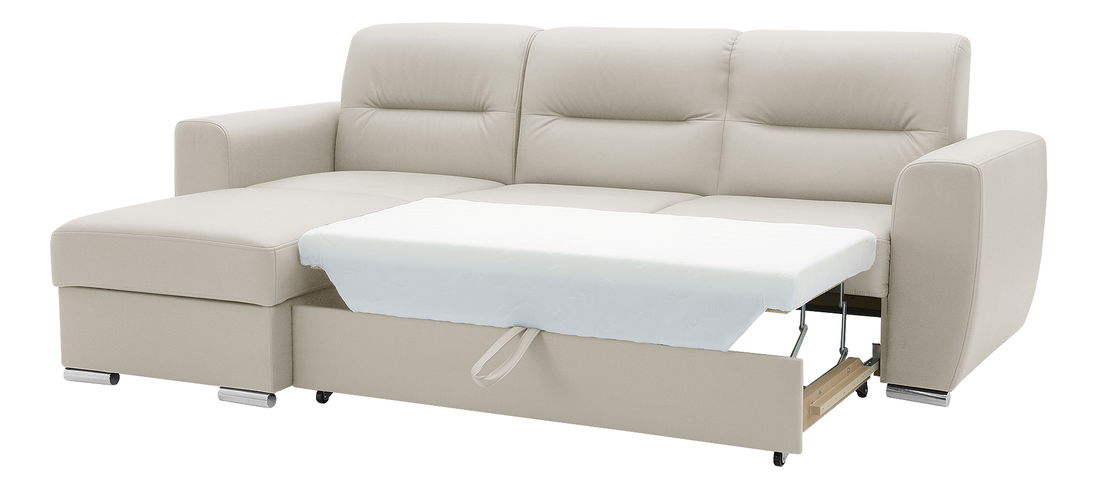 Rohová sedačka Fines Renold (béžová) (s úl. priestorom)