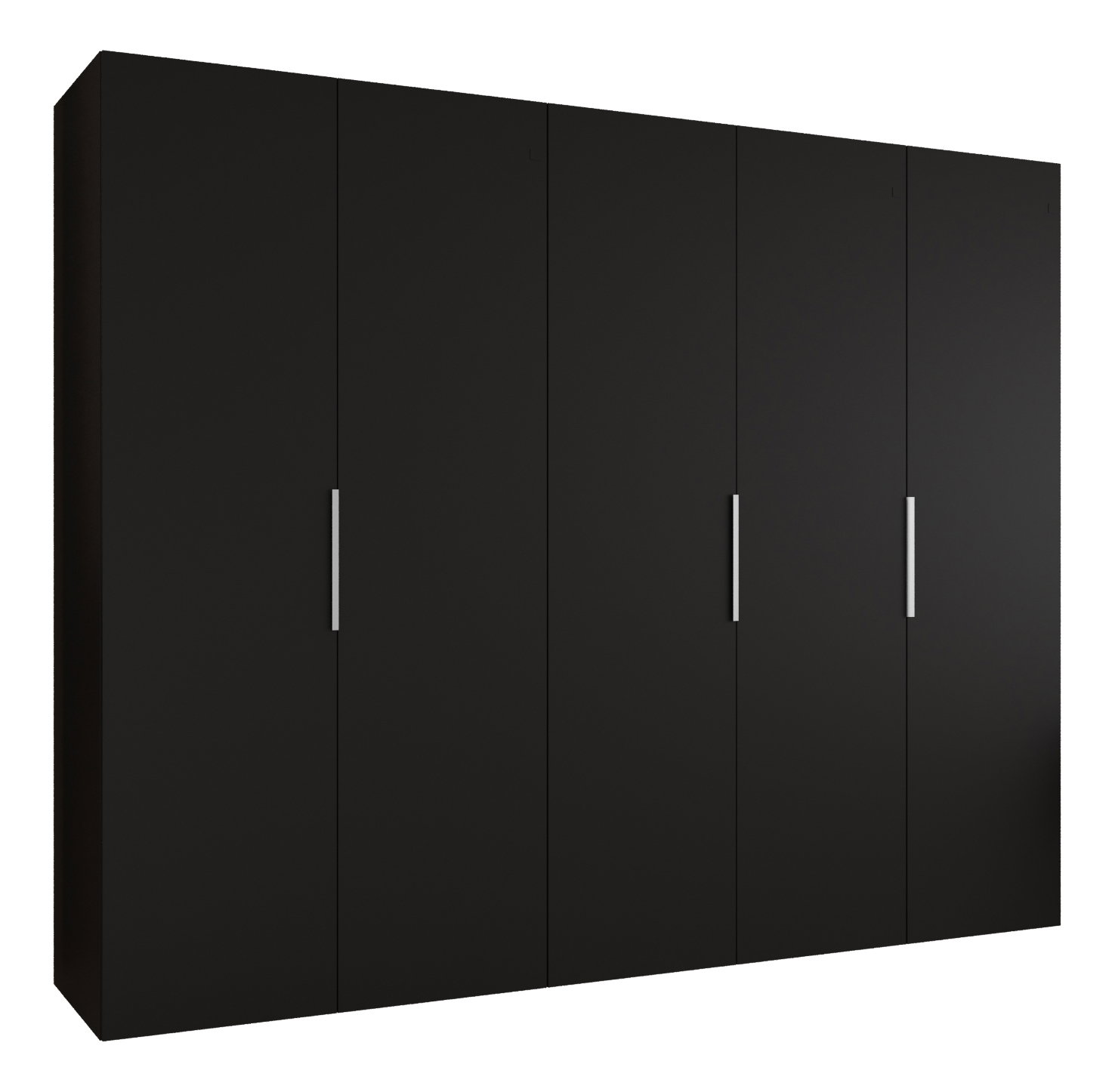 Dulap de haine 250 cm Mirabella 1 (Negru + Cașmir)