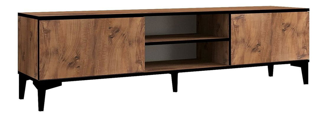 Set mobilier living Dewasona (Pin atlantic + negru)