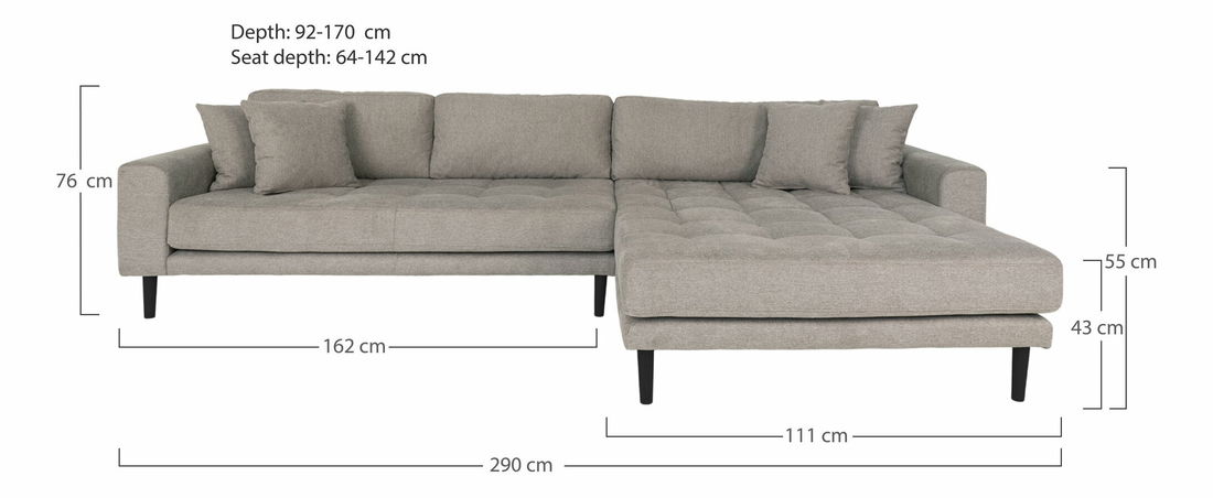 Rohová sedacia súprava (P) Lvaveriaora (kamenná)