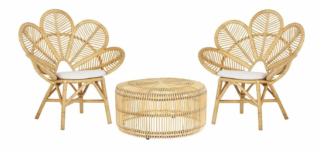 Set záhradného nábytku LINTO (béžová) (pre 2 osoby)