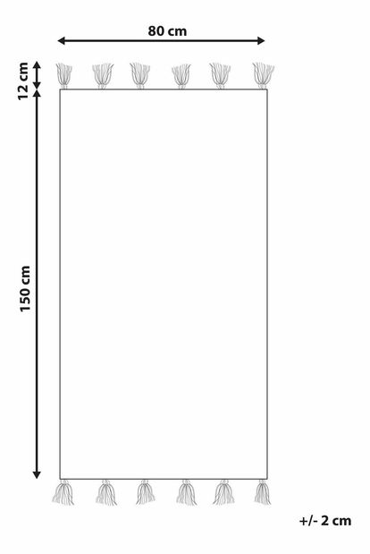 Koberec 80 x 150 cm Nig (červená)