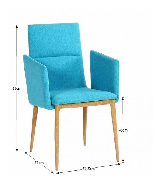 Scaun de sufragerie Jordia (Turcoaz)