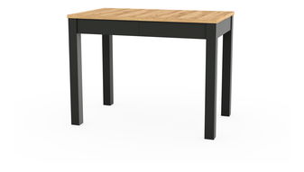 Jedálenský stôl Omega 03 (dub + čierna) (pre 4-6 osôb)