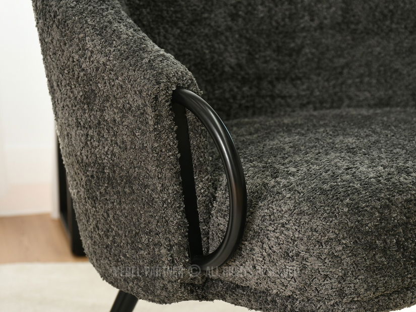 Fotelja Carma F (grafit + crna)