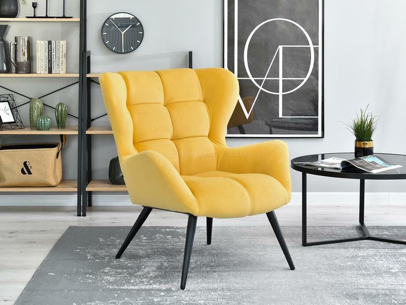 Kreslo Kikino (žltá + čierna)