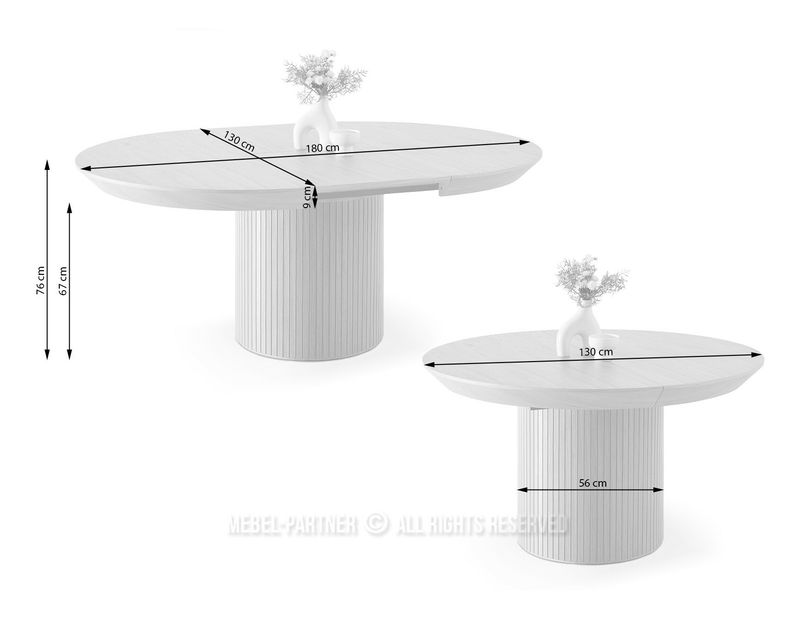 Masă sufragerie Conjuntos (nuc)