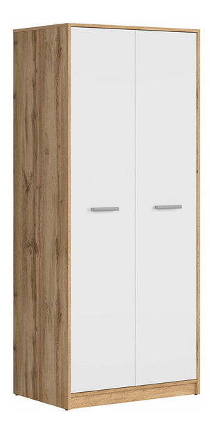 Dulap de haine Matos SZF2D (Stejar wotan + Alb)