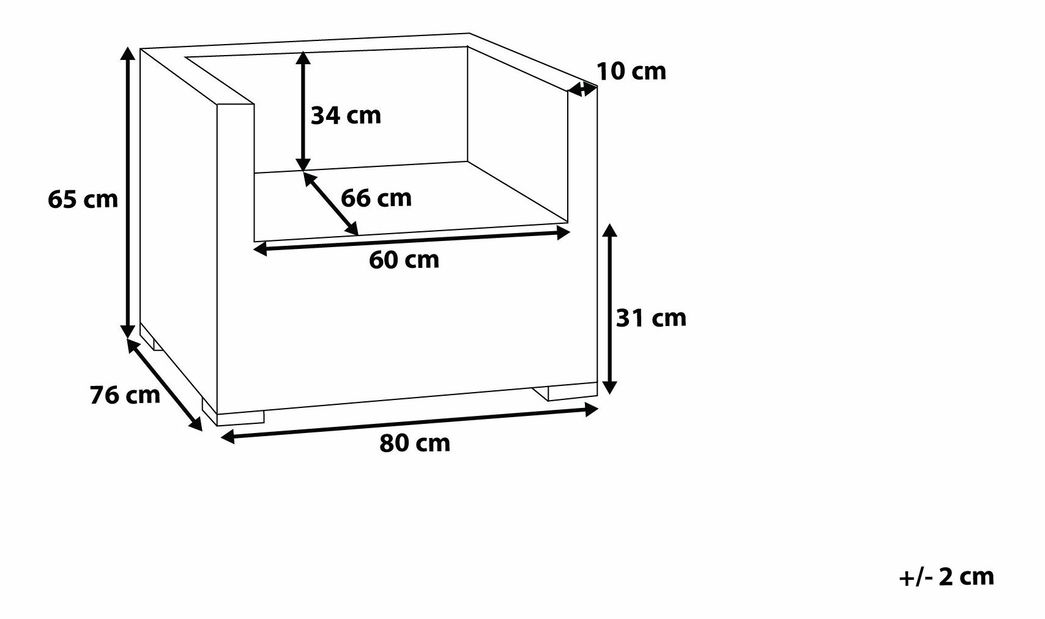 Záhradná sedacia súprava Xxl (biela)