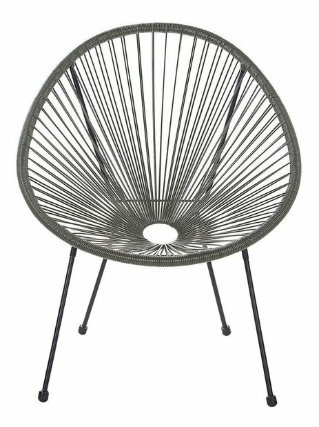 Set pentru grădină ALVAREZ II (gri închis) (pentru 2 persoane)