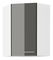 Felső sarok konyhaszekrény Lavera 60x60 GN-90 1F (45°) (korpus: fehér + front: fényes szürke)