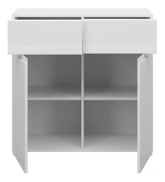 Comodă Yuko (alb lucios)