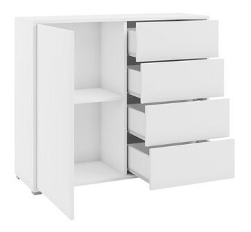 Comodă cu sertare Alkyra k1D4SZ AK01 (Alb)