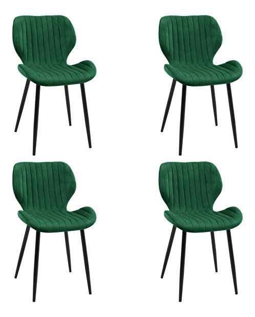 Set 4 buc. scaune sufragerie Xenofobos (verde)