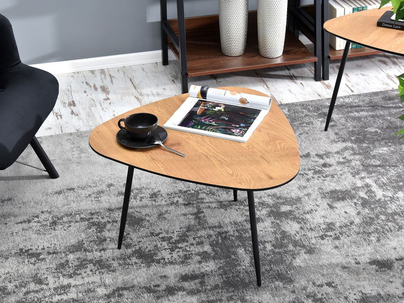 Stolić za kavu Rossi Xl (hrast + crna)