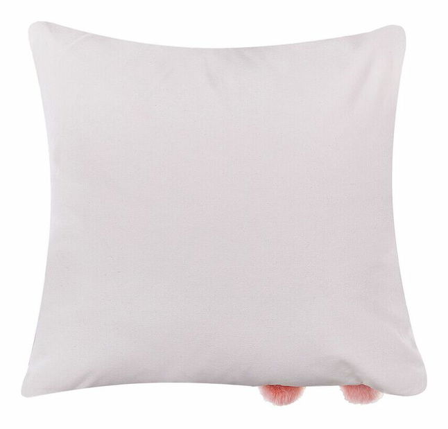 Sada 2 ozdobných vankúšov 45 x 45 cm Pilos (biela)