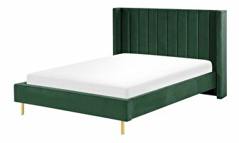 Manželská posteľ 140 cm Vue (zelená) (s roštom)