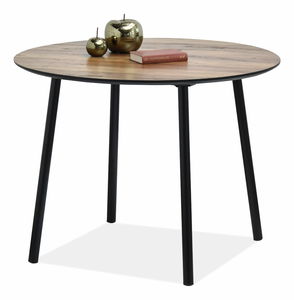 Jedálenský stôl Verda (orech + čierna)