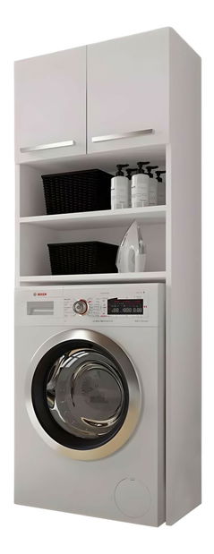 Dulap deasupra mașinii de spălat Lakia (Alb)