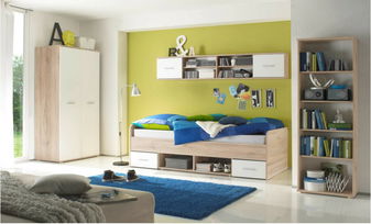 Detská izba Solomon (dub sanremo + biela)