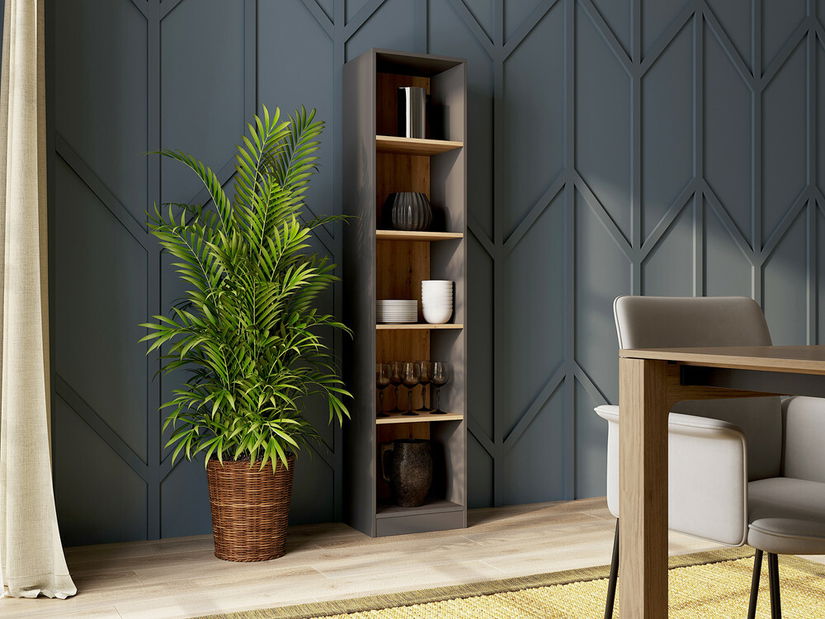 Regál Refarencios 2 (antracit + artisan tölgy)