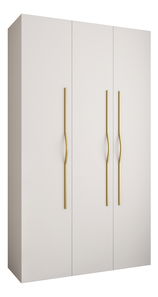 Dulap de haine 140 cm Carmela 40-2 (alb + Auriu)