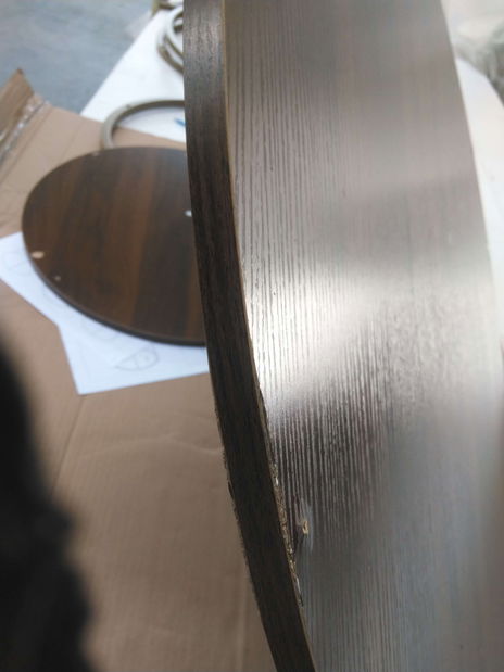 Măsuță cafea Klara (nuc + auriu) *resigilat