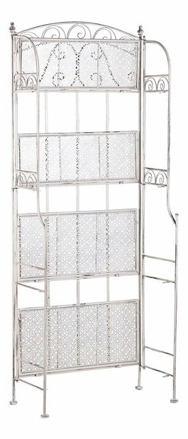 Záhradný regál PADEN (biela)