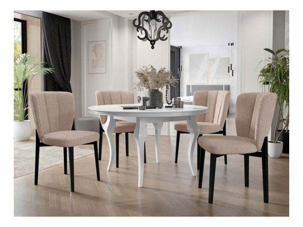 Set 2 ks. jedálenských stoličiek ST 106 (béžová + čierna) *výpredaj