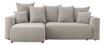 Rohová sedačka Denia (L) (mliečna)