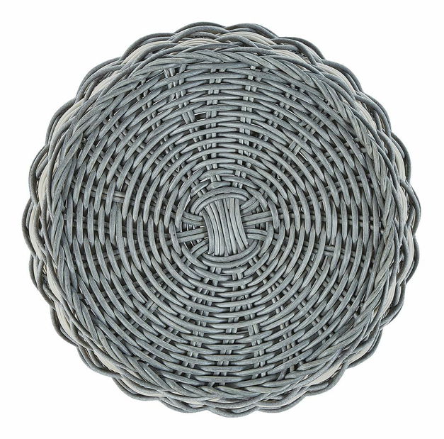 Set 3 buc coșuri Geraldo (gri + alb)