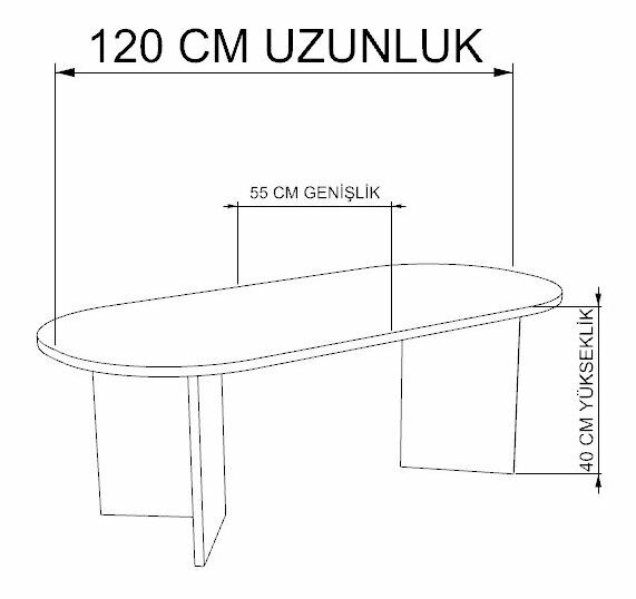 Konferenčný stolík Dida (travertín)