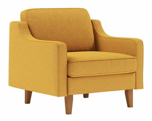 Kreslo Robia 1 (horčicová + orech)