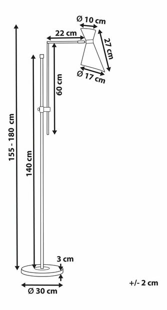 Suport lampă Melza (alb)
