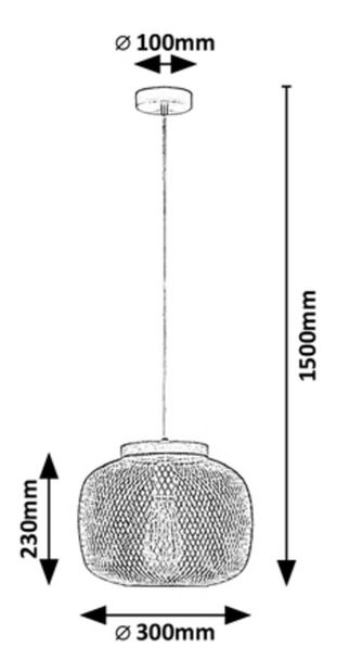 Závesné svietidlo Fluell 5238 (čierna)