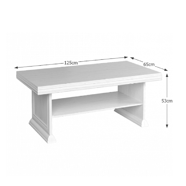 Konferenčný stolík Kraz KL2 (sosna andersen)