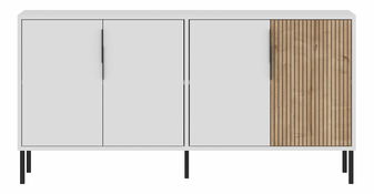 Komód Cantallia (fehér + zafír tölgy)