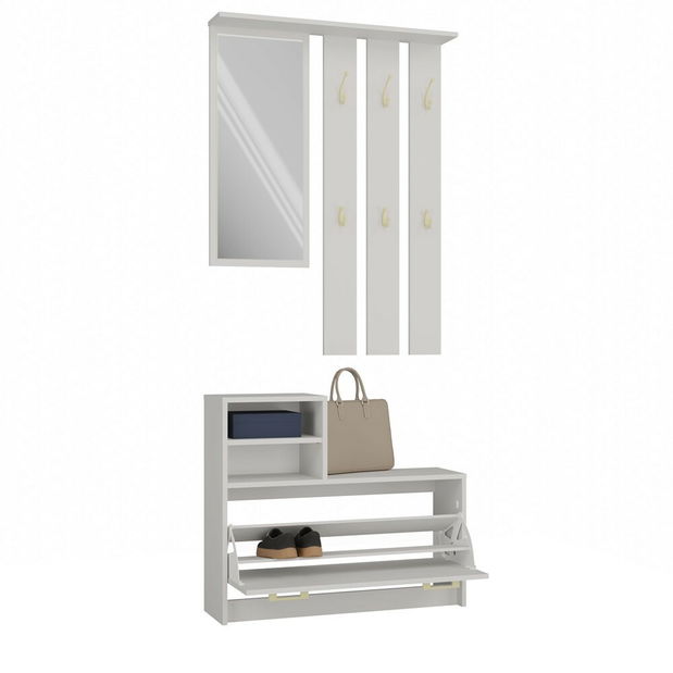 Set mobilier hol Vayan 1 (cashmir) (cu oglindă)