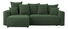 Rohová sedačka Denia (L) (tmavozelená)