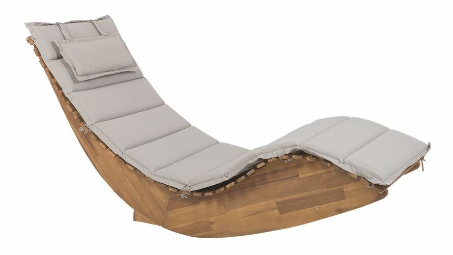 Șezlong pentru grădină Brest (gri închis)