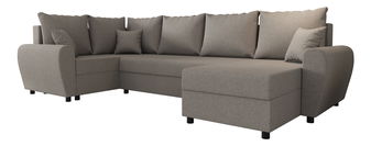 Rohová sedačka v tvare U Fleur Long (béžová) (L)